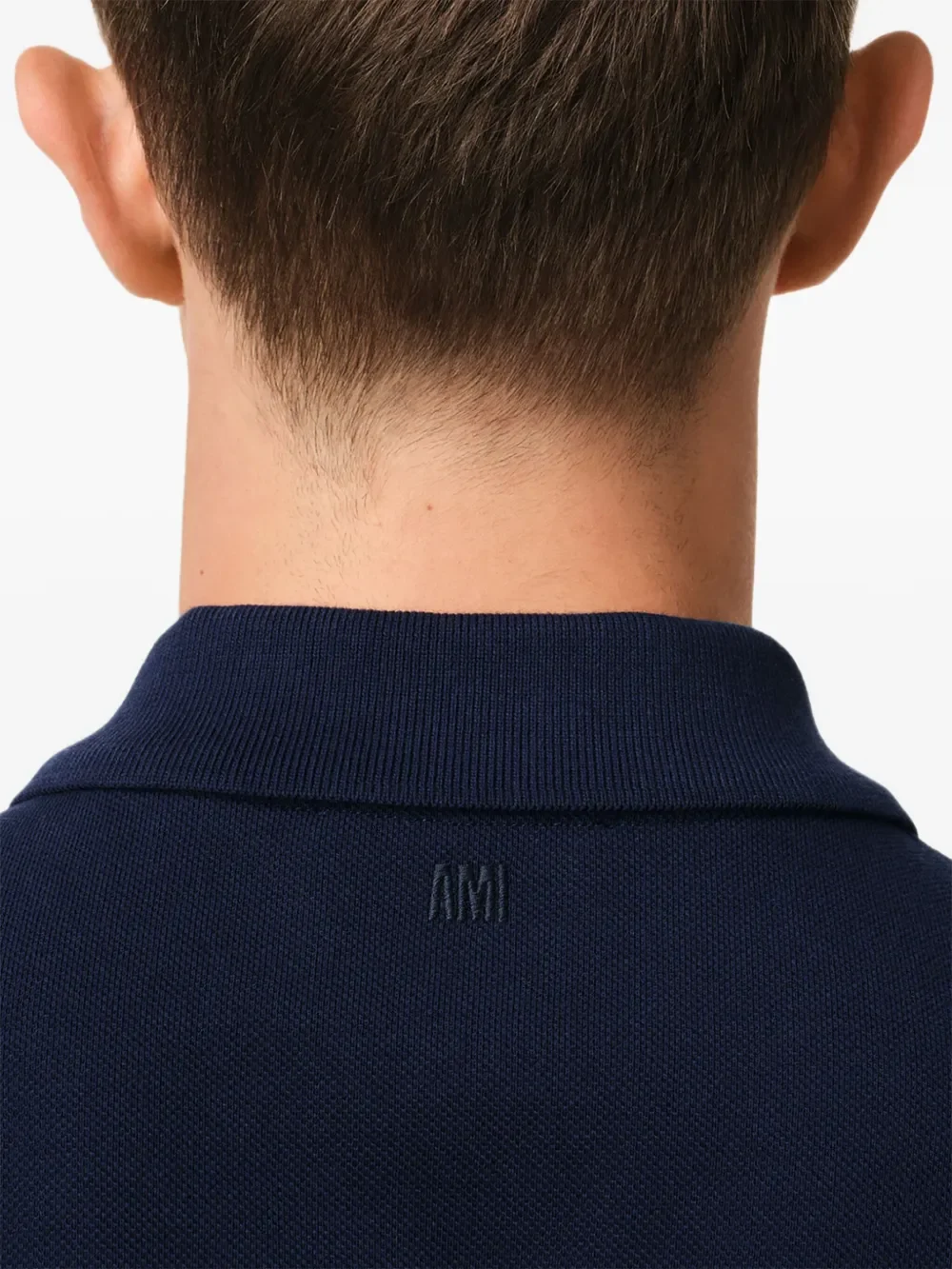 AMI Paris Ami de Coeur Organic Cotton Polo Shirt - Image 6
