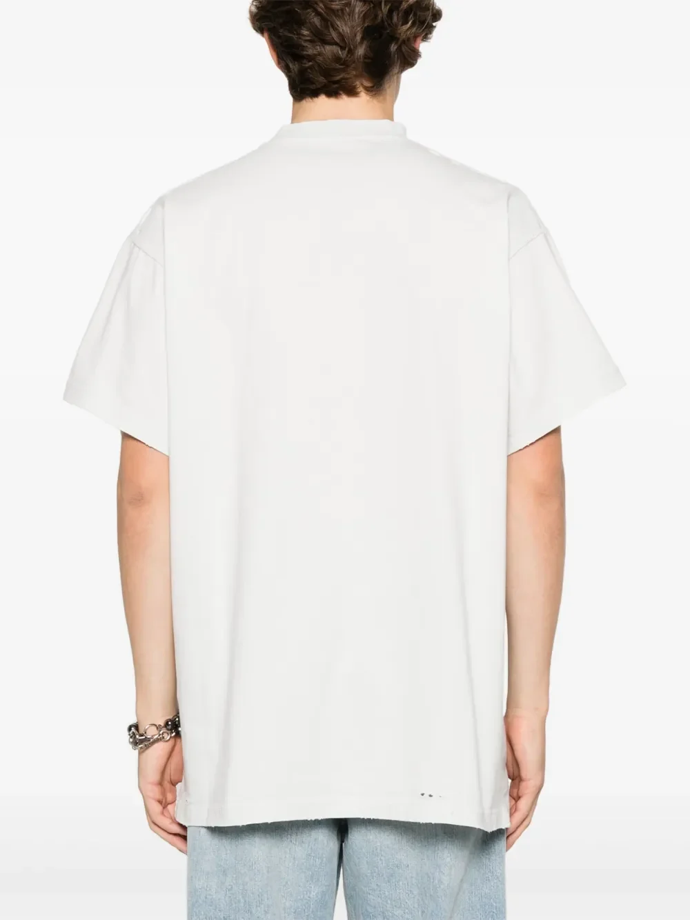 Balenciaga 3B Liquified Oversize T-Shirt Grey - Image 4