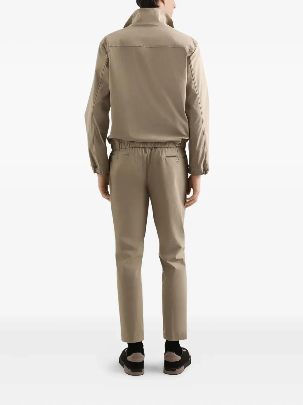 Dolce & Gabbana Button-Up Short-Sleeve Shirt Beige - Image 3