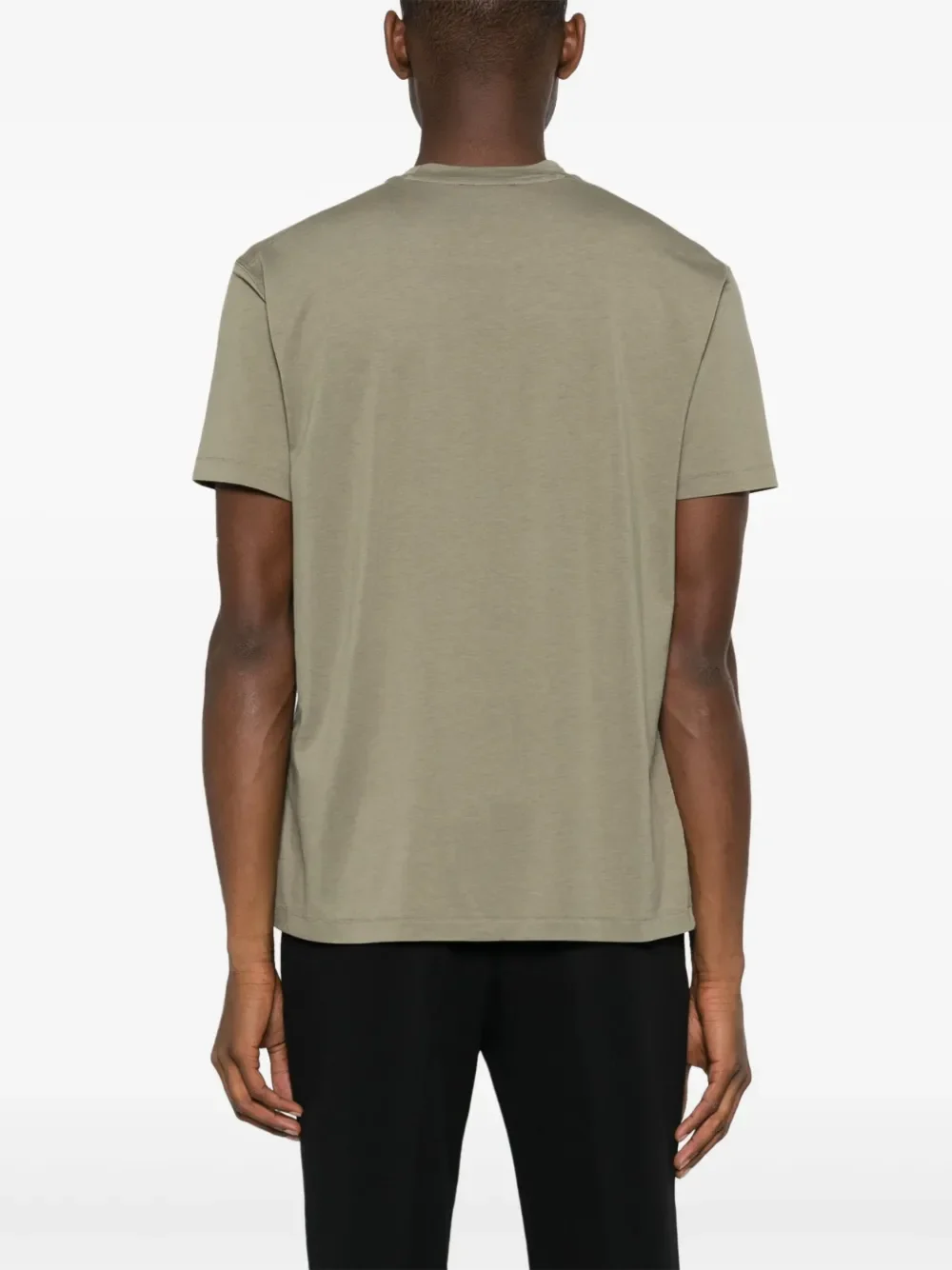 TOM FORD Crew-Neck Short-Sleeve T-Shirt Light Olive Green - Image 4